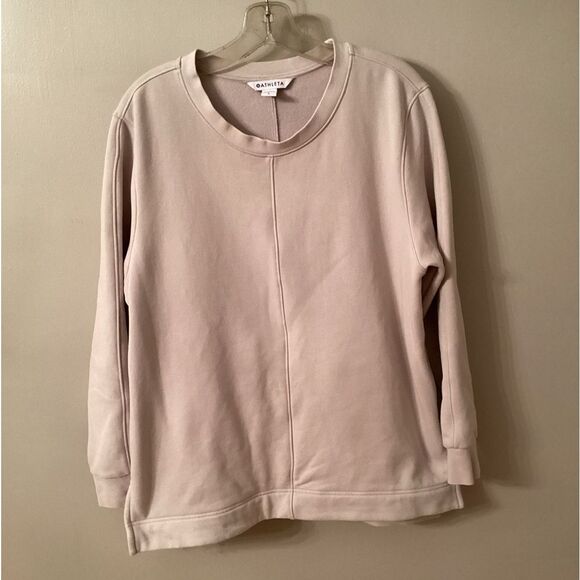 ATHLETA SIZE LARGE RETROPLUSH CREWNECK SWEATSHIRT TUNIC - Picture 4 of 10